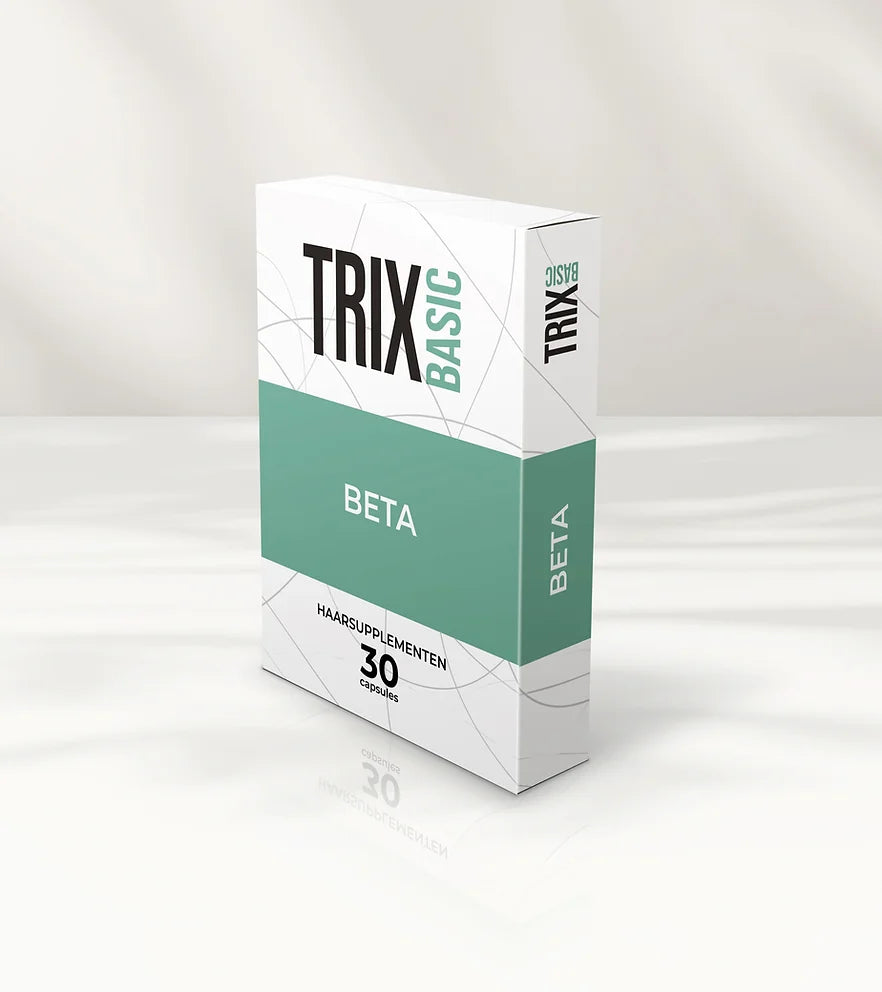 TRIX Basic Beta for stress-induced hair loss, also known as telogen effluvium.